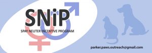 SNIP - Parker Paws Spay Neuter Initiative Program